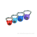 Farbig Vinyl beschichtete Gusseisen -Gummi -Kettlebell